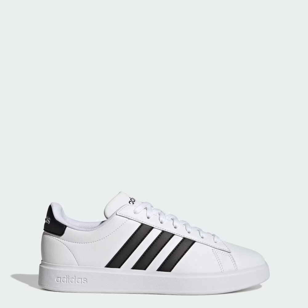 NWT Adidas Men's Grand Court 2.0 'White Black' Shoes GW9195